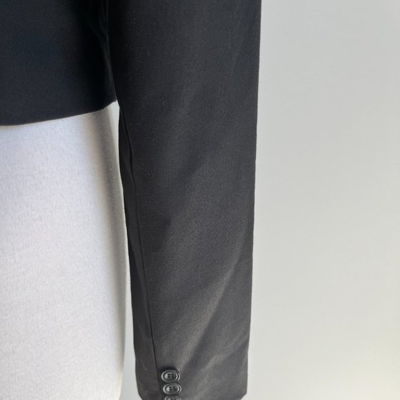 Dotti Black Tailored Button Up Long Sleeve Classic Career Jacket Size 10 - Picture 7 of 12